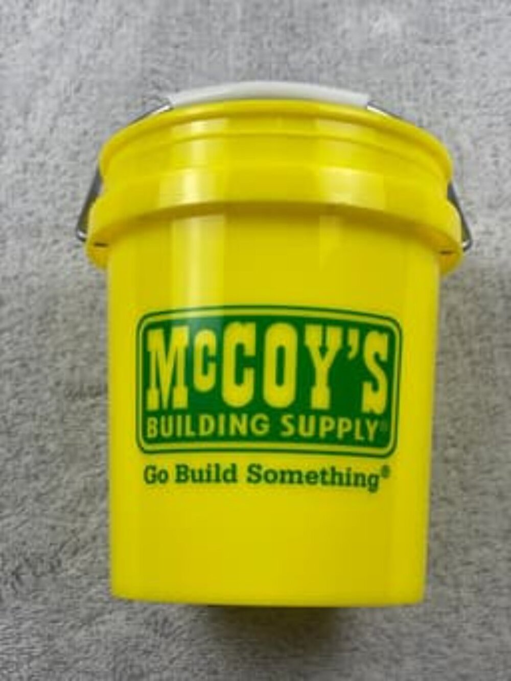 McCoy’s Building Supply Yellow mini Utility Bucket